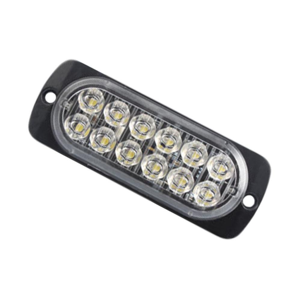 12V 12LED Light Car Truck Side Marker Indicator Turn Signal Lamp (White)