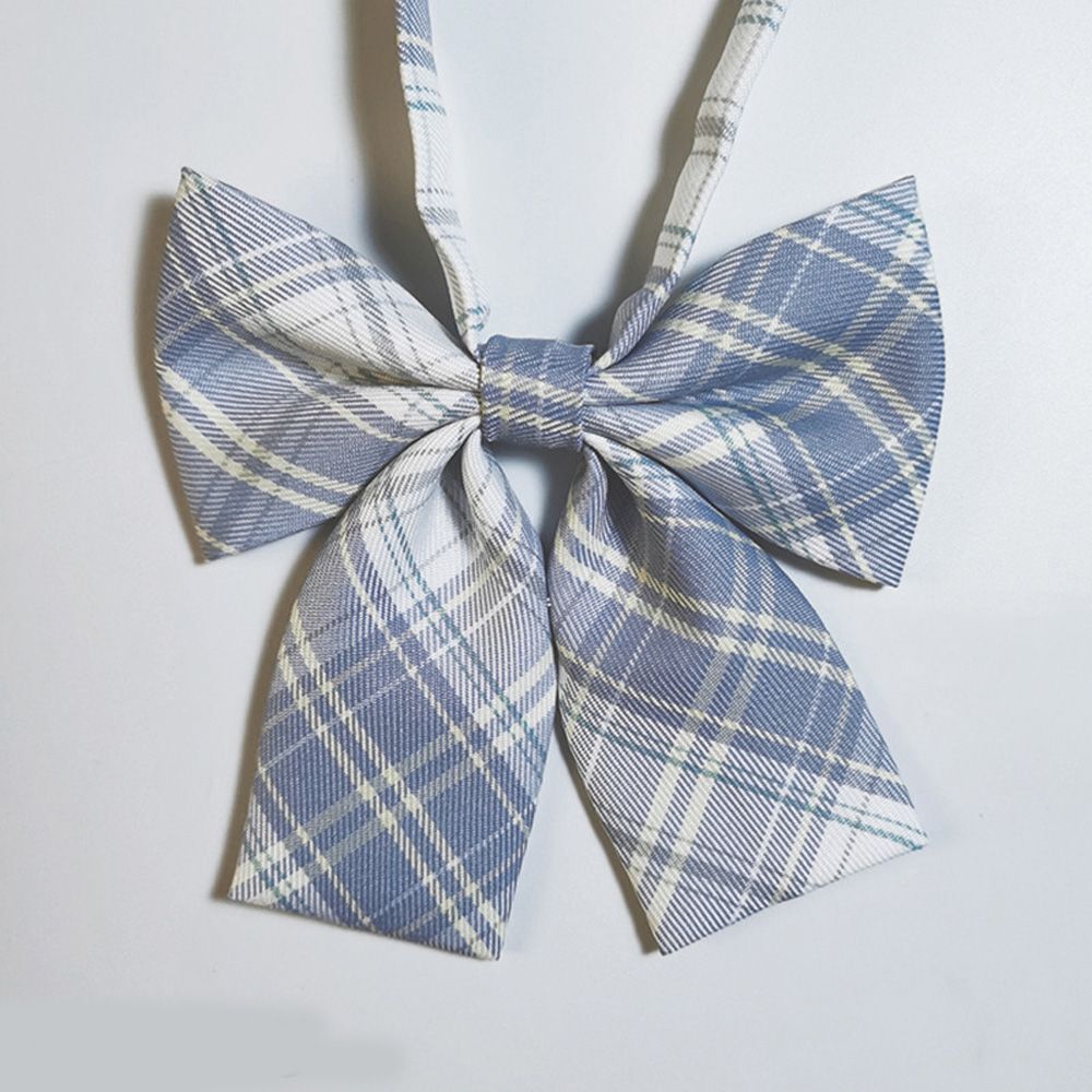 Lovely School Uniform Checkered JK Japanese Collar Bow Bow Tie Sailor Style