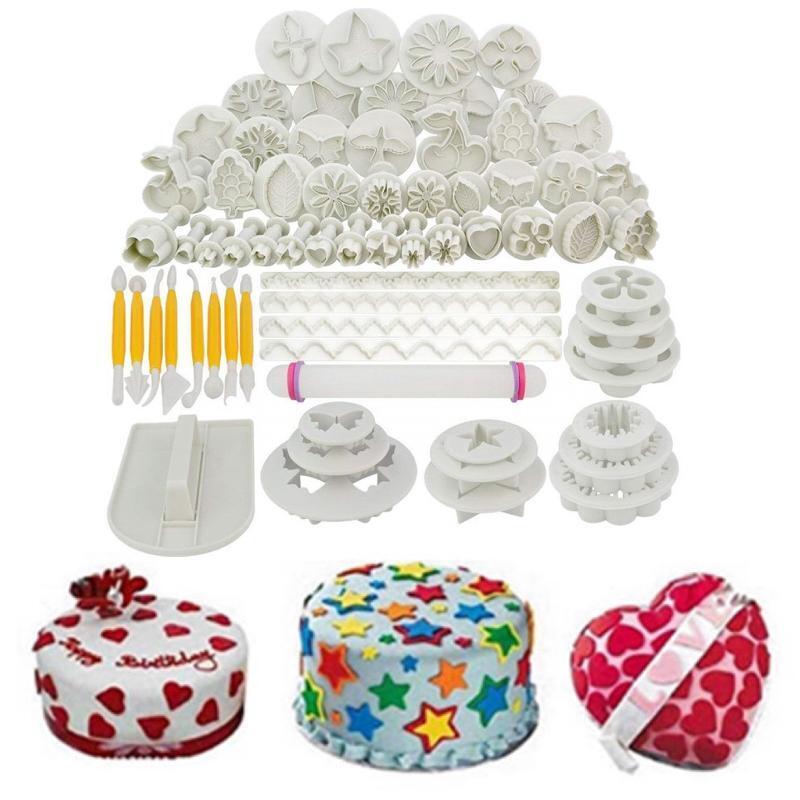 68 Pcs Cookie Mold Presses Mooncake Mold Baking Mold Rolling Pin Pastry Durable