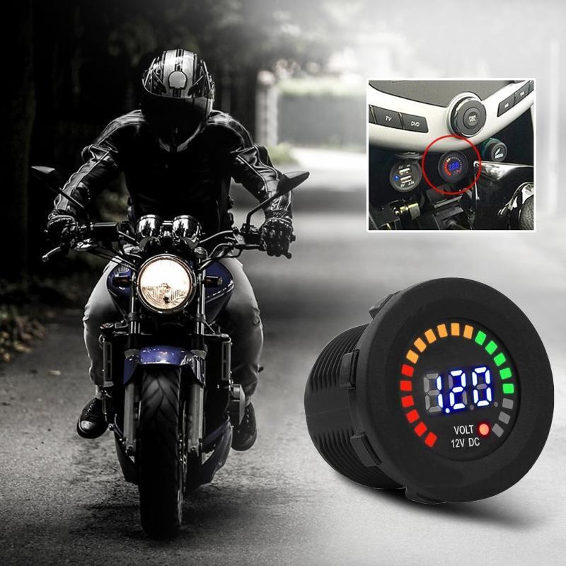 Digital Voltmeter for Car Boat Voltage Panel Meter LED Display DC 12V Voltmeter