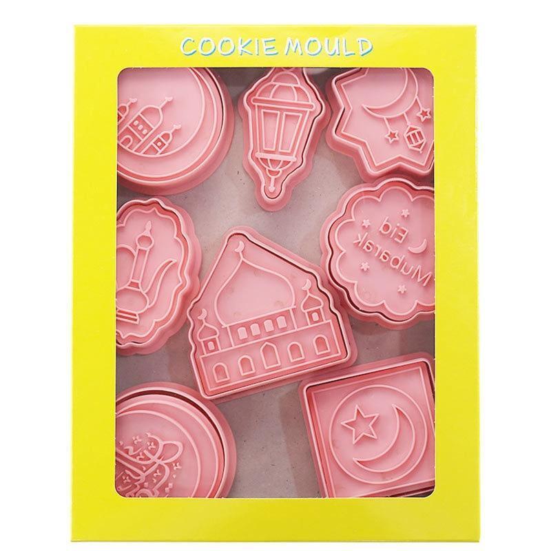 Eid Mubarak Cookie Cutters Set for Baking Bread Cutter Soft Fruit Cutter