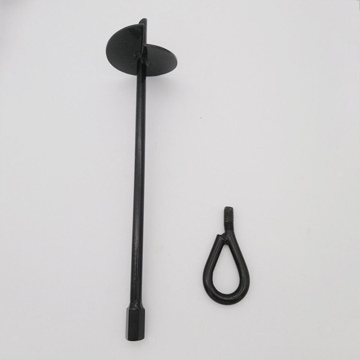 Steel Ground Anchor Trampoline Accessories Tie Down Drill Bit for Camping
