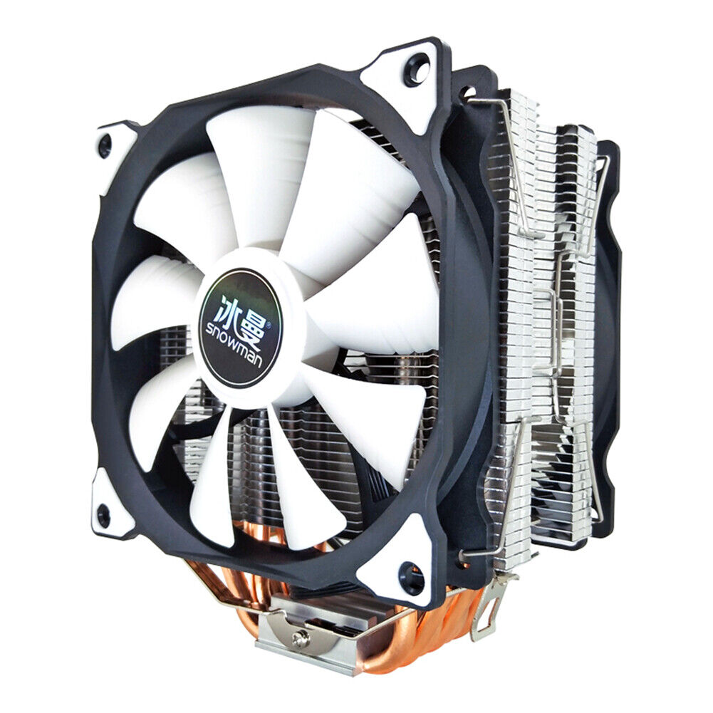 SNOWMAN MT6 12cm CPU Cooler Fan 6 Heat Pipes 4 Pin Heatsink (Dual Fan)