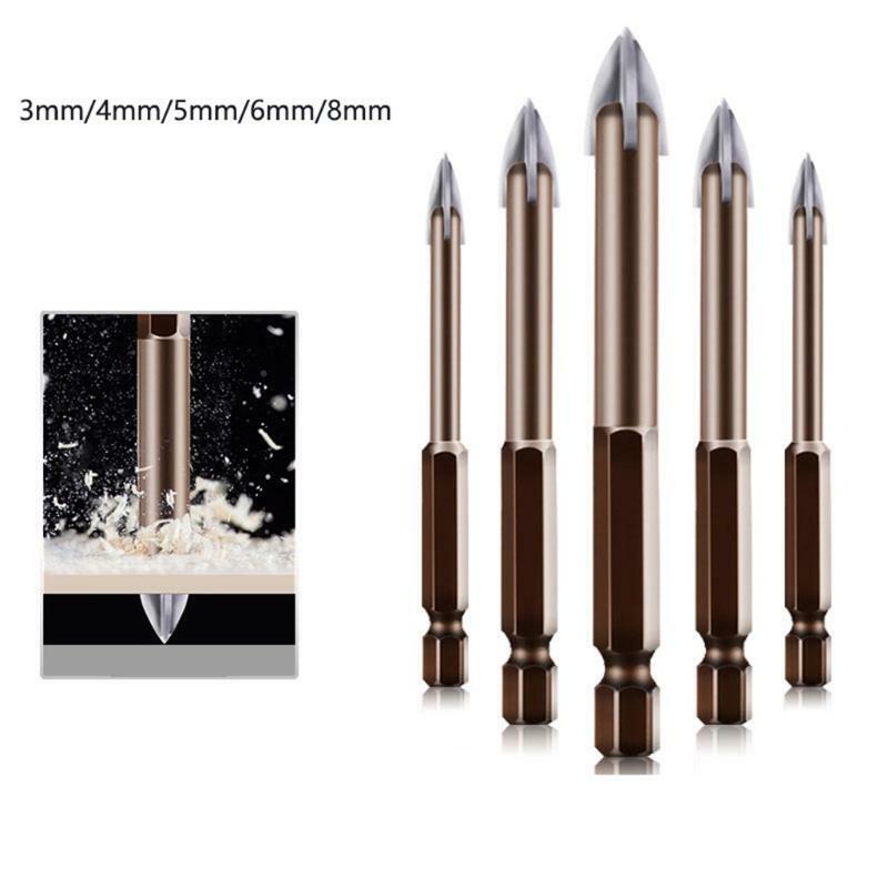 5 Pcs Anti-Crack Tile Drilling Tool Set for Drilling Wood Stainless Steel