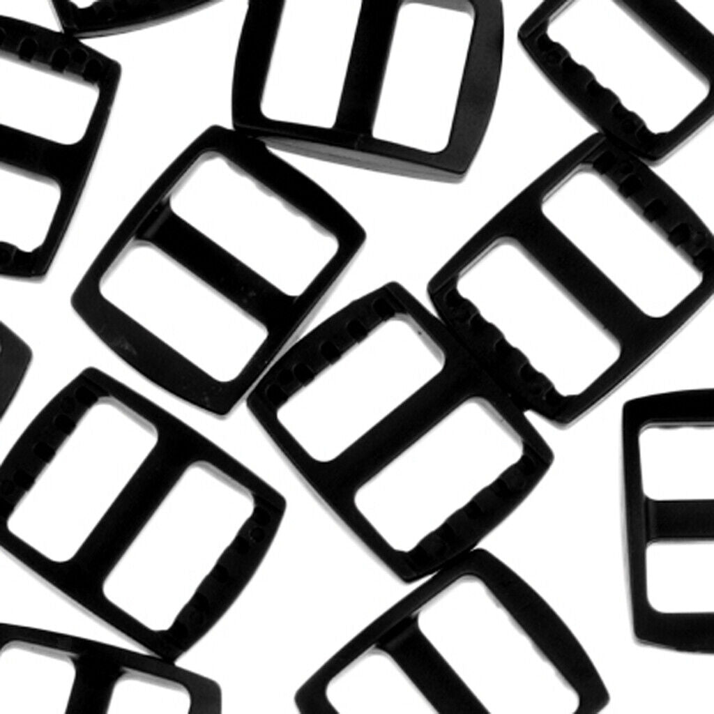 Plastic buckle  for backpack 20 pieces Shoulder strap Slider fastener Pet