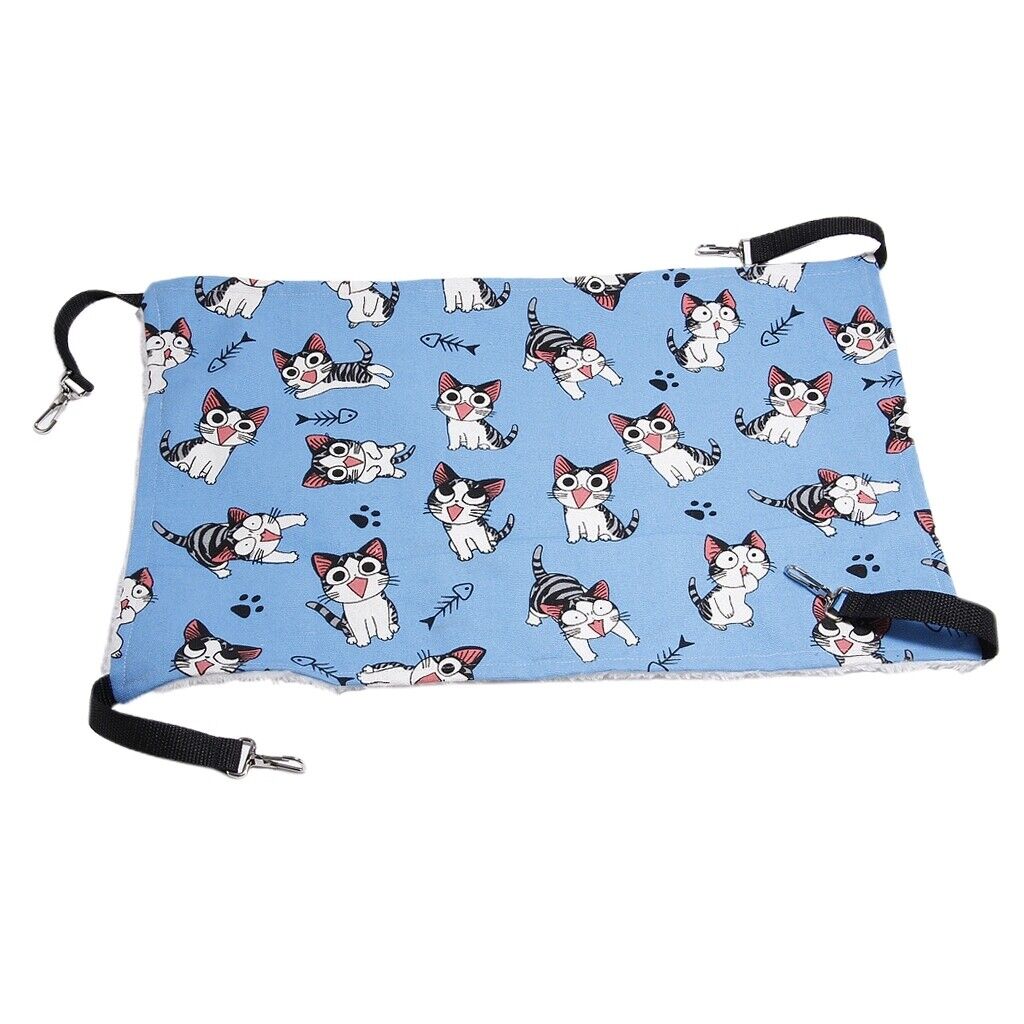 Breathable Double-Sided Soft  Hanging Cat Hammock Bed with Strap M