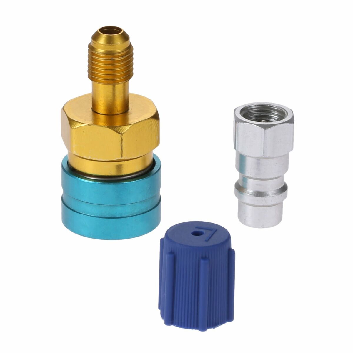 HQ R1234yf Quick Coupler/R12 to R134a Adapter/Low Side R-134a Service Port Cap