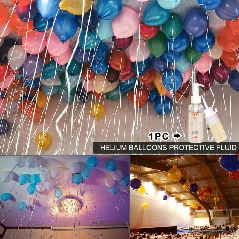 Helium Balloon Latex Balloons Air Fly Balloon Leakproof Protection Liquid 100ml