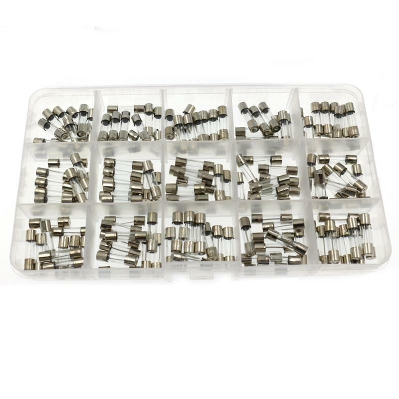 Fast-blow Glass Tube Fuses 15 Kinds 150pcs 5x20mm Car Glass Tube Fuses Assorted