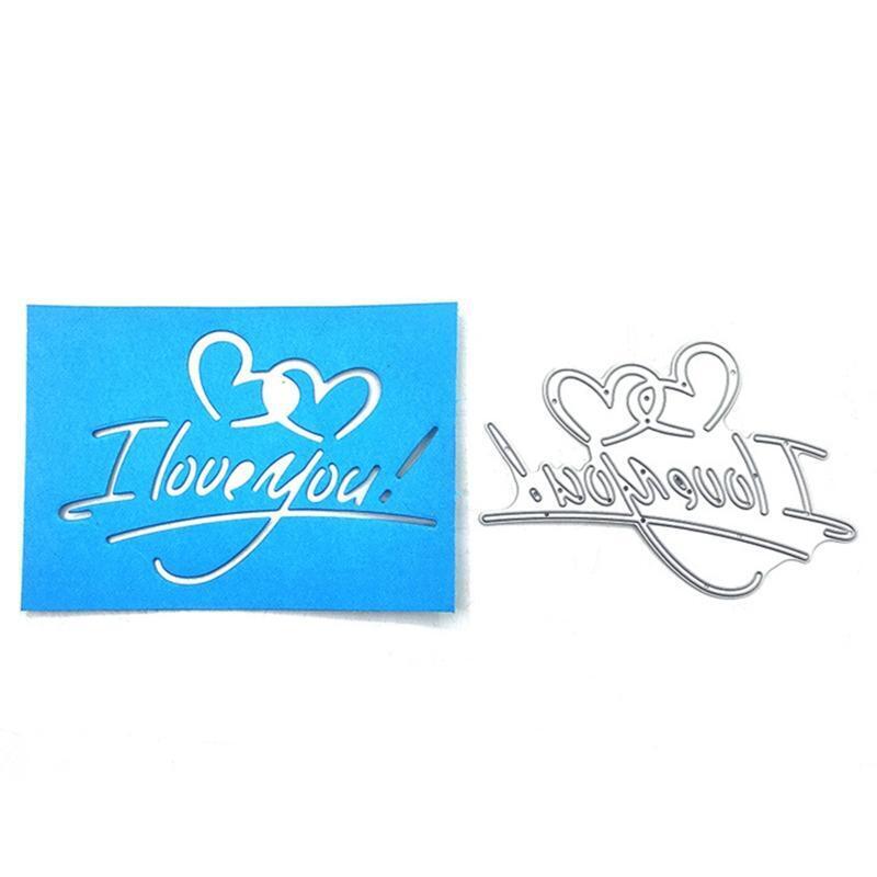 Valentine's Day Love Heart Metal Cutting Dies Scrapbooking Stencil Die Cuts Card