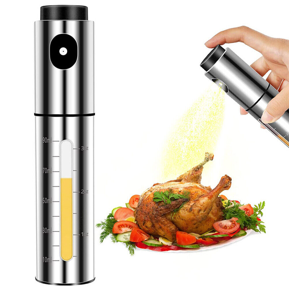 304 Stainless Steel Oil Spray Bottle Barbecue Seasoning Bottle With Scale