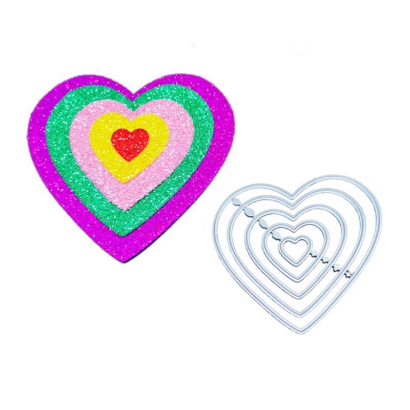 Heart-shaped DIY Embossing Carbon Steel Mould  for Album Paper Card Making
