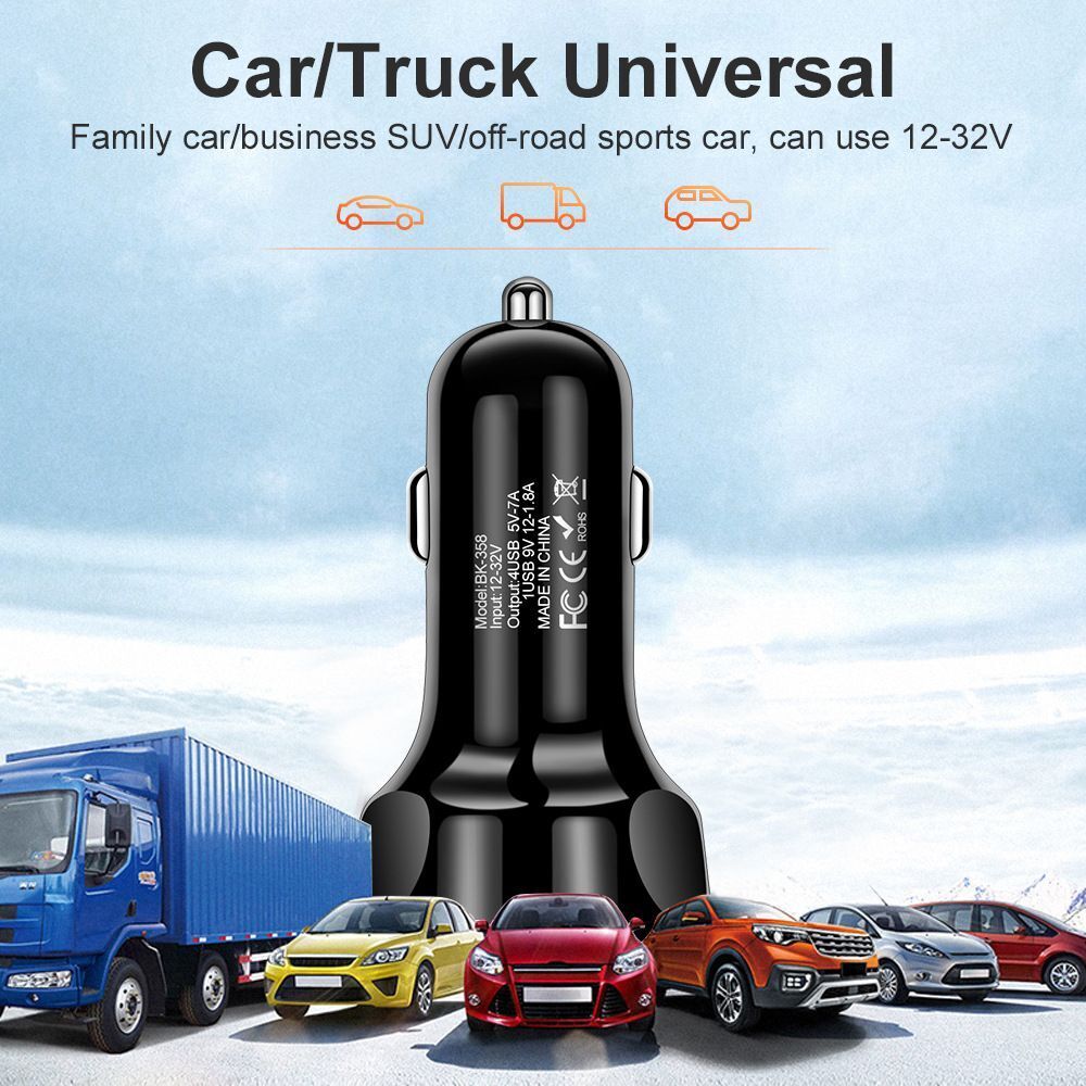 Fast Charge Car Quick Charger 4 USB Car Charger Dual USB Port QC3.0 Car Charger
