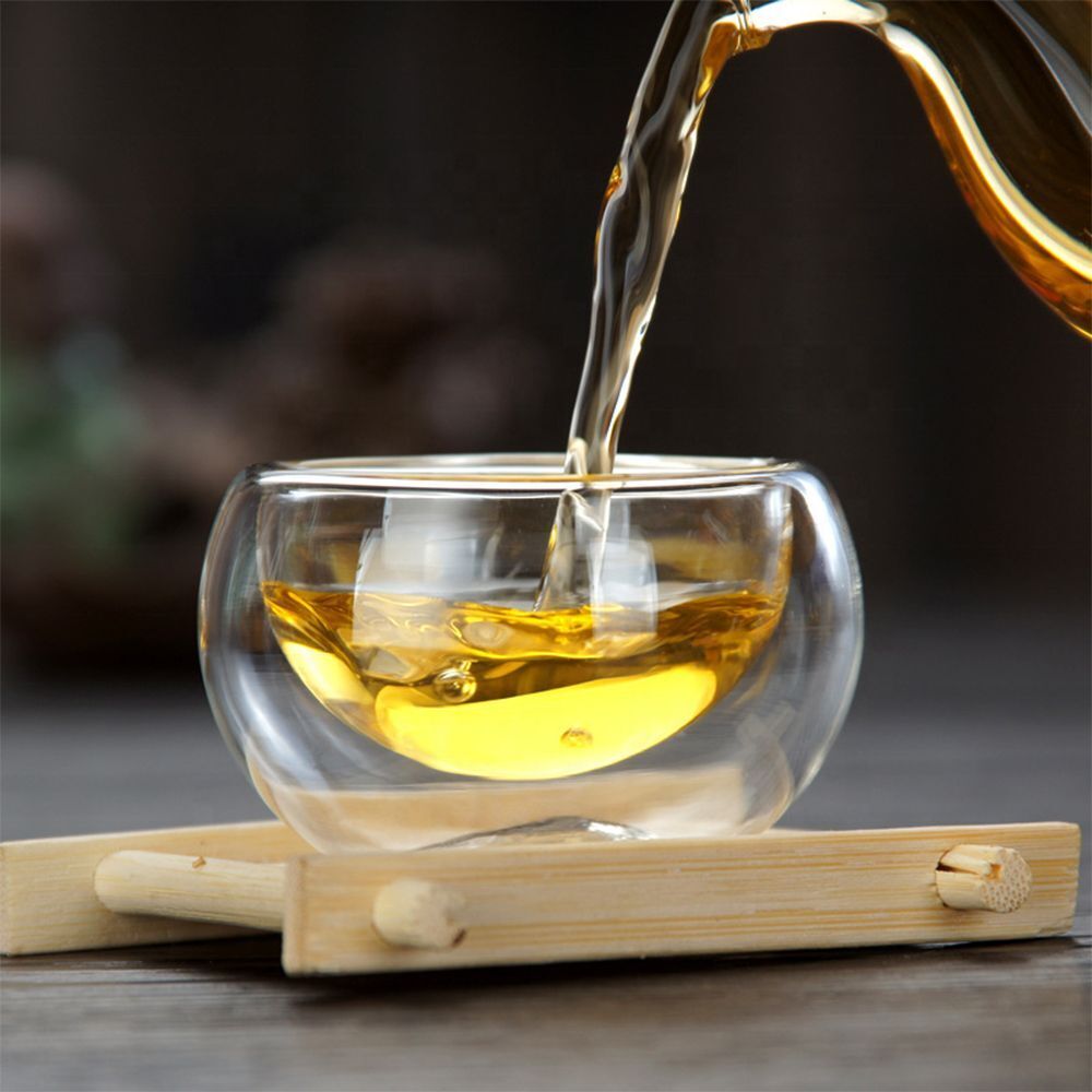 Heat Resistant Espresso Coffee Cups Kungfu Teacup Tea Cups Mini Glass Cup