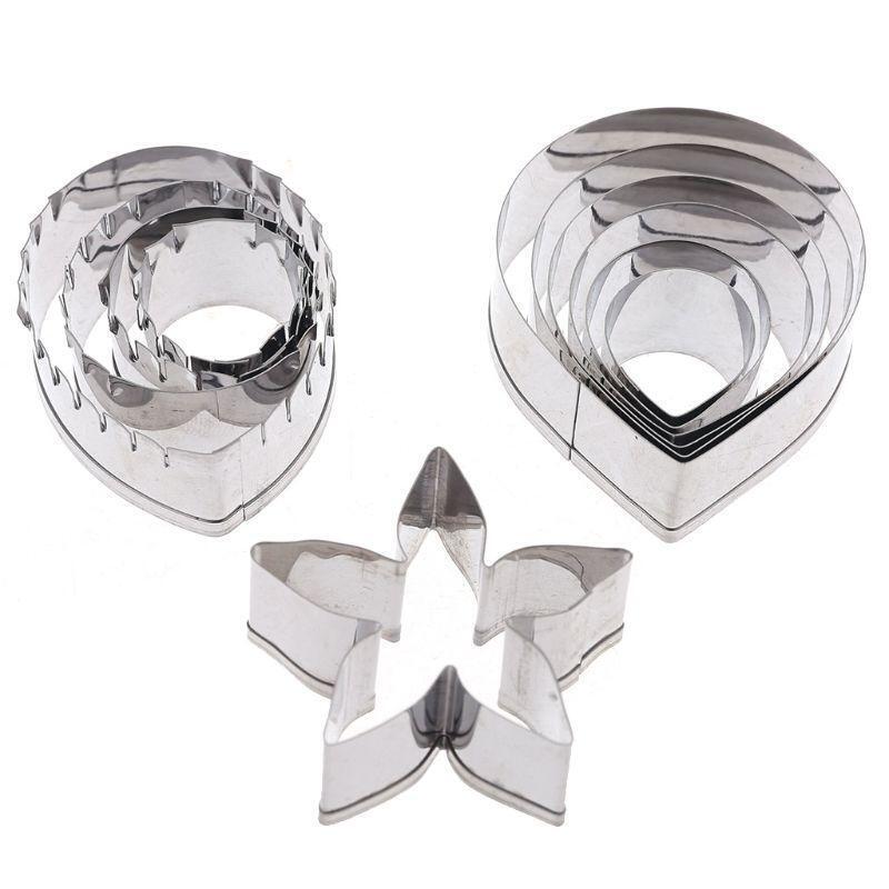 Fondant Cake Moulds Biscuits Sugar Skin Printing Flower Cutting Die DIY Baking