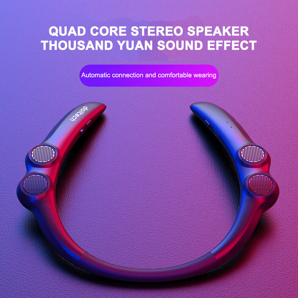 Wearable Bluetooth-compatible Speaker Hang Neck Wireless Stereo Sound Box