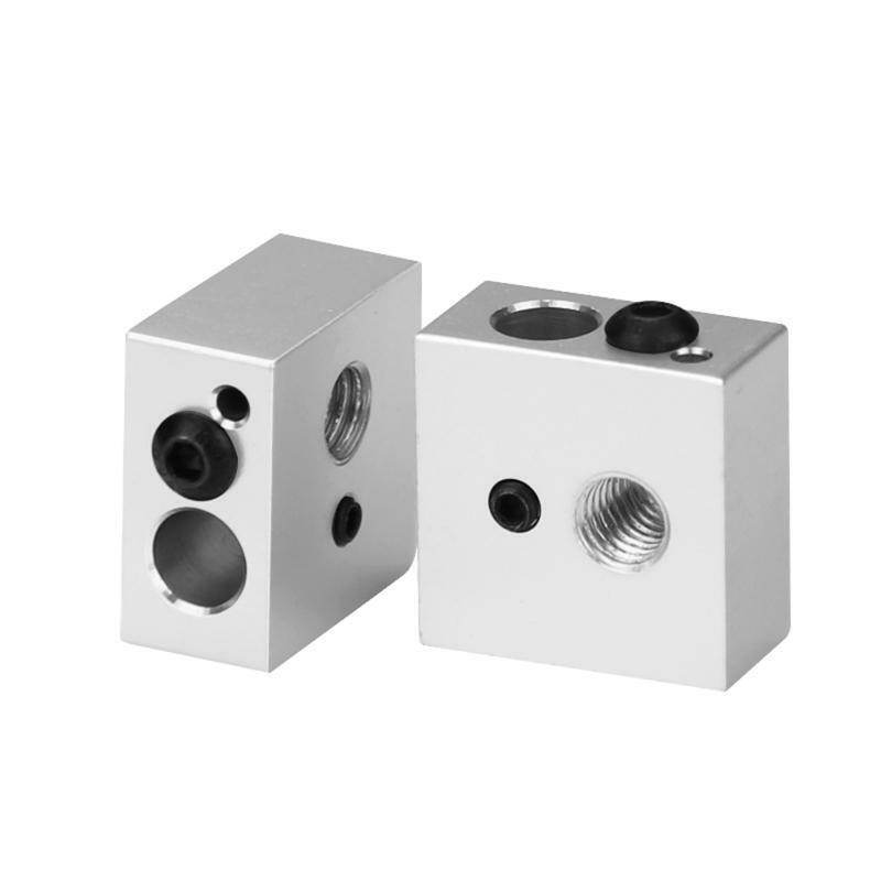 15pcs 1.75mm Throat Tube+0.4mm Extruder Nozzle Print Heads+Heater Blocks Hotend