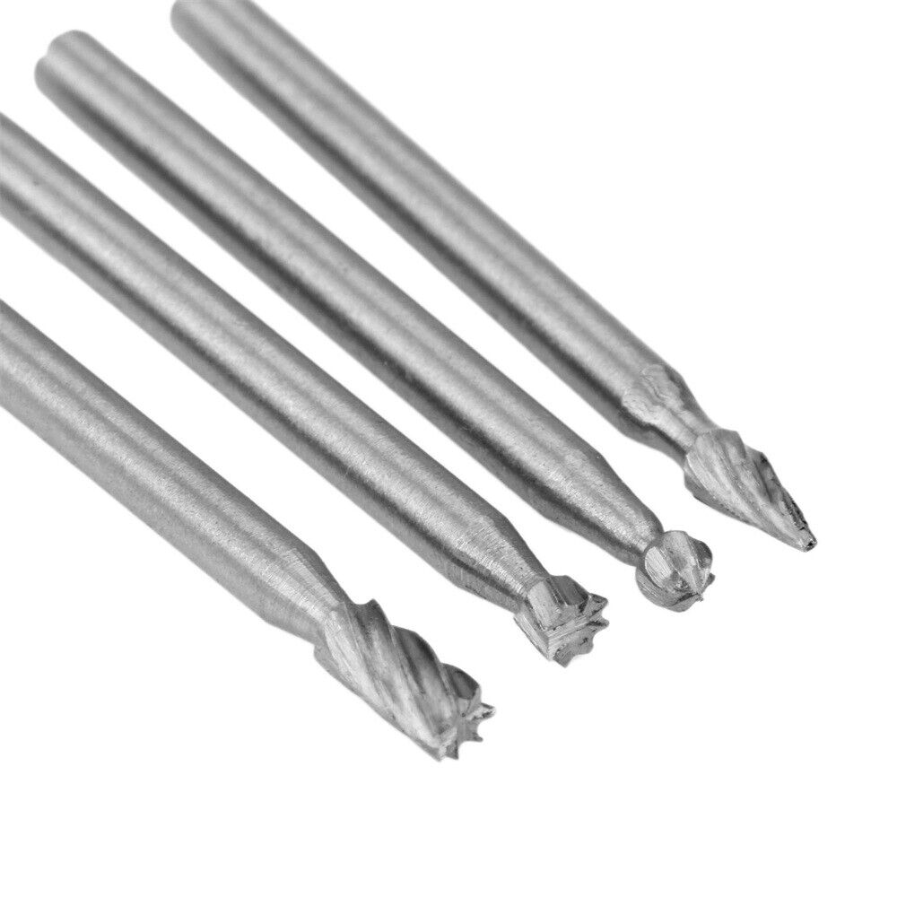 Engraving Wood Cutter Rotary Burr Routing Router Bits Files Carving Tool 6pcs
