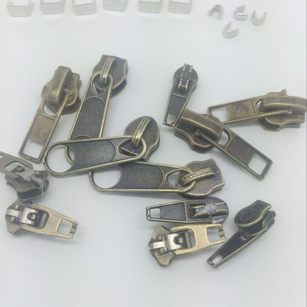 22 Pieces/set Replacement Zipper Repair Kit Zip  Sliders for Sewing