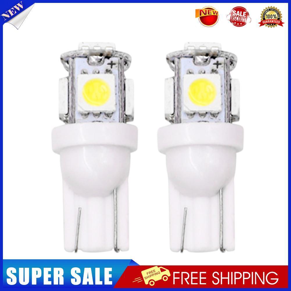 1 Pair T10 W5W 5SMD LED Bulb 5050 Car Auto Width Indicator Light (White)