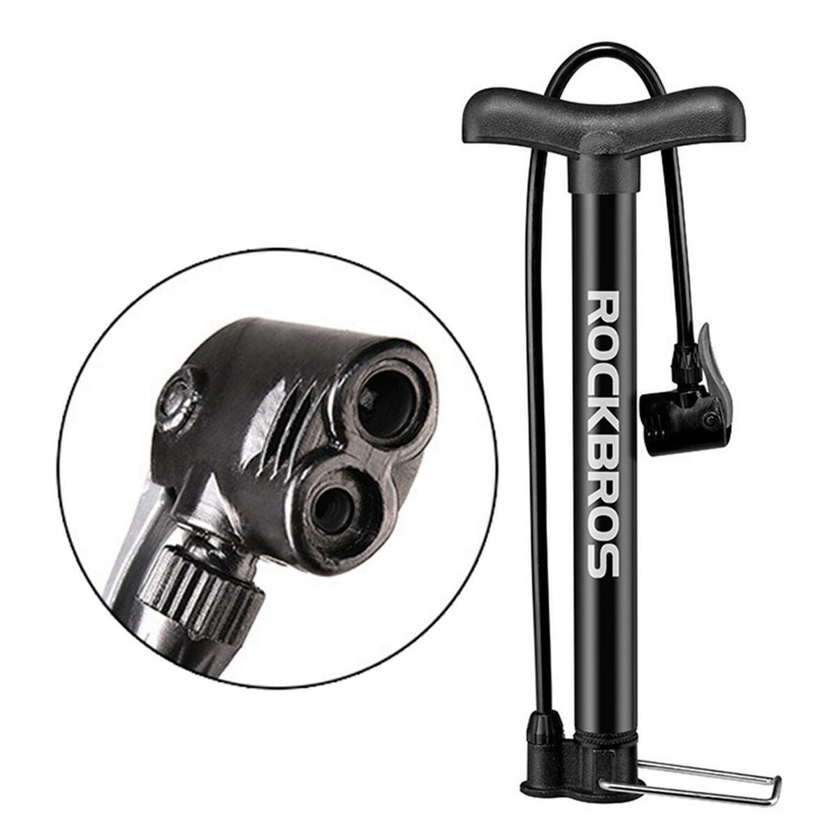 Heavy Duty Bicycle Floor Pump  for  and  Valve  Black