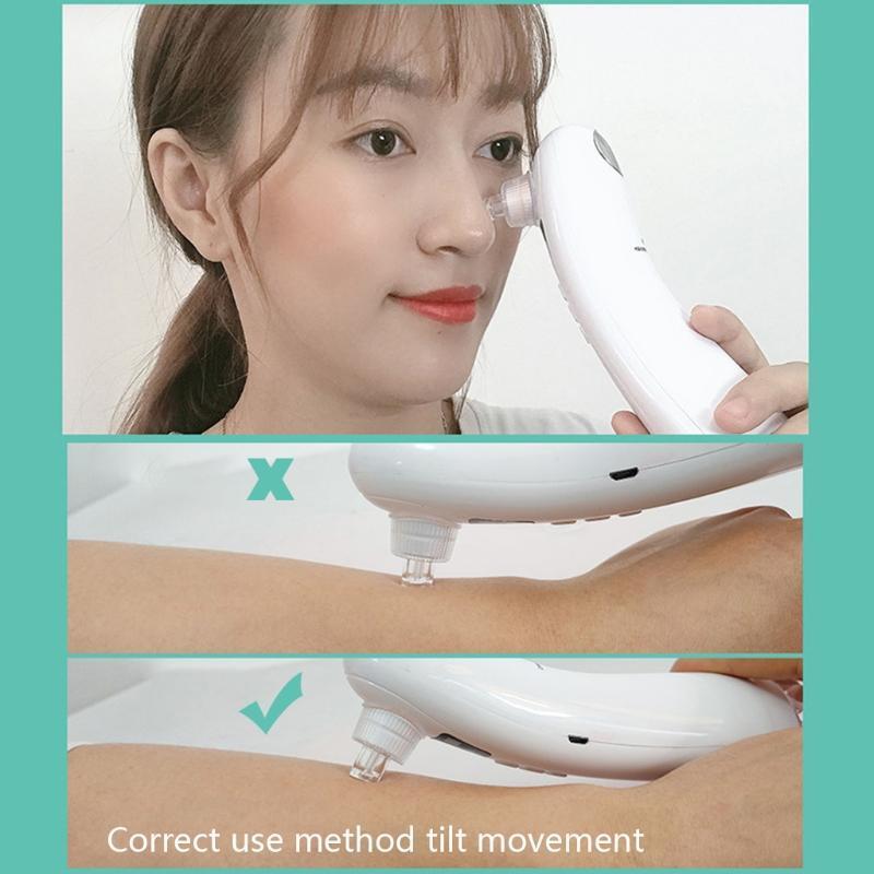 Electric Pore Cleaner Rechargeable Pores Extractor 3 Modes Adjustment 4 Probes
