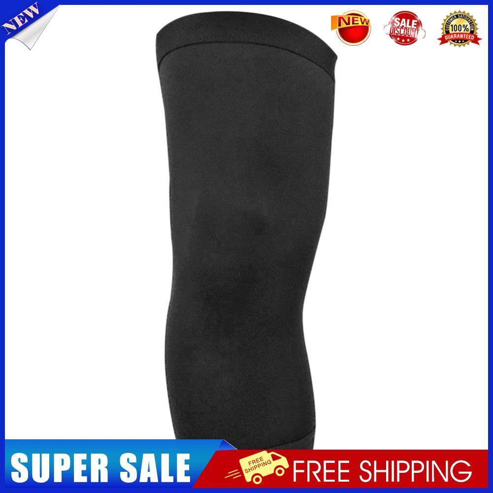 1pc Sports Knee Pad Elastic Cycling Running Compression Kneepad (Black L)