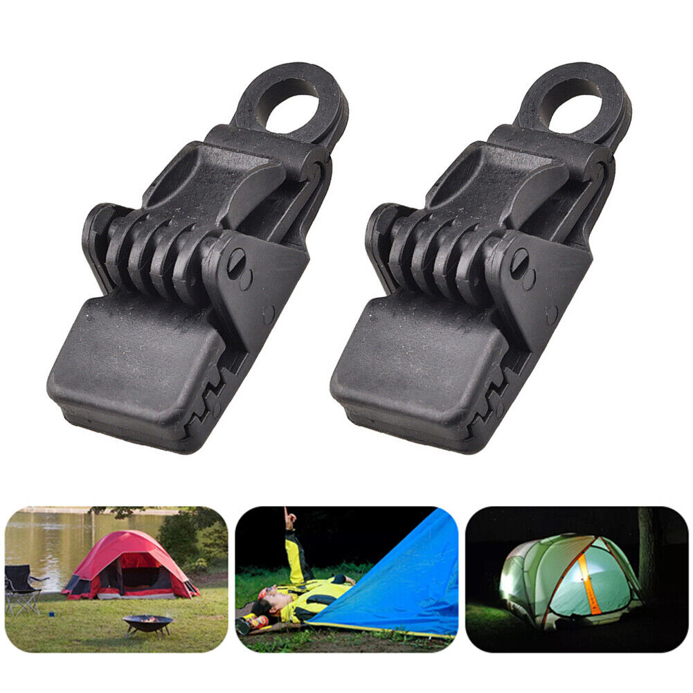 Tarpaulin Tent Clamp Fix Buckle Outdoor Camping Awning Windproof Rope Clip