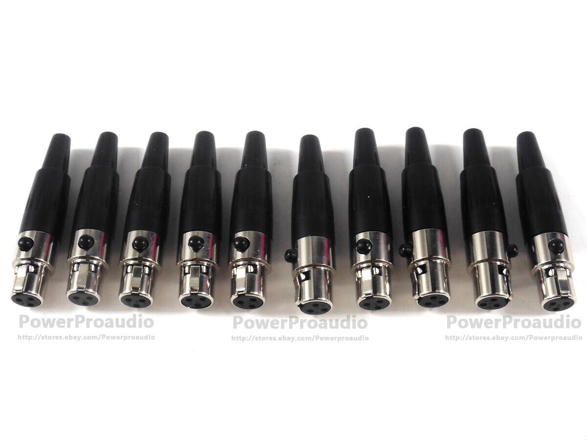 10 pcs  XLR 3 Pin Male Plug MIC Microphone Audio Cable Connector fit for Shure