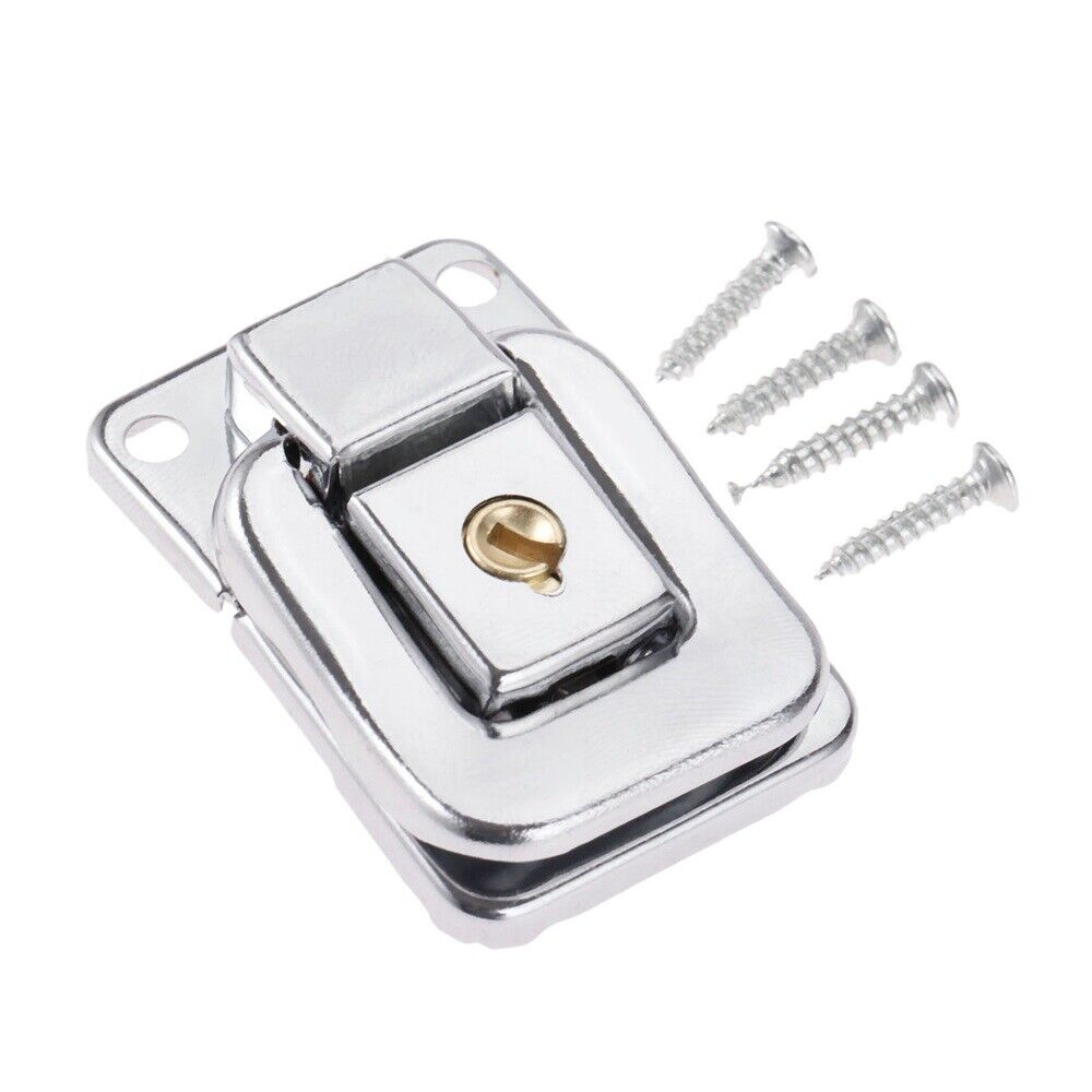 38*28mm Furniture Drawer Cabinet Wardrobe Door Toggle Latch Lock Hardware & Key
