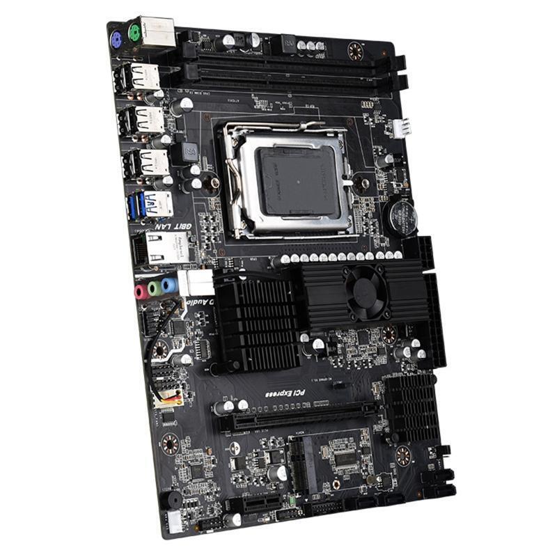 X89 Desktop Motherboard USB3.0 PCI-E X16 2 x DDR3 Memory Slot with Cooling Fan