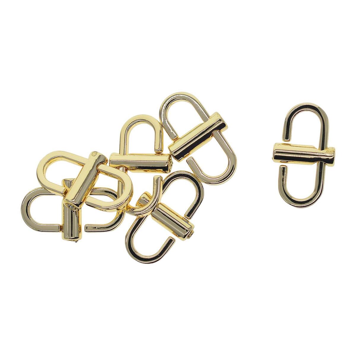 12Pcs Mixed Adjustable Metal Buckles Chain   Strap Shortener