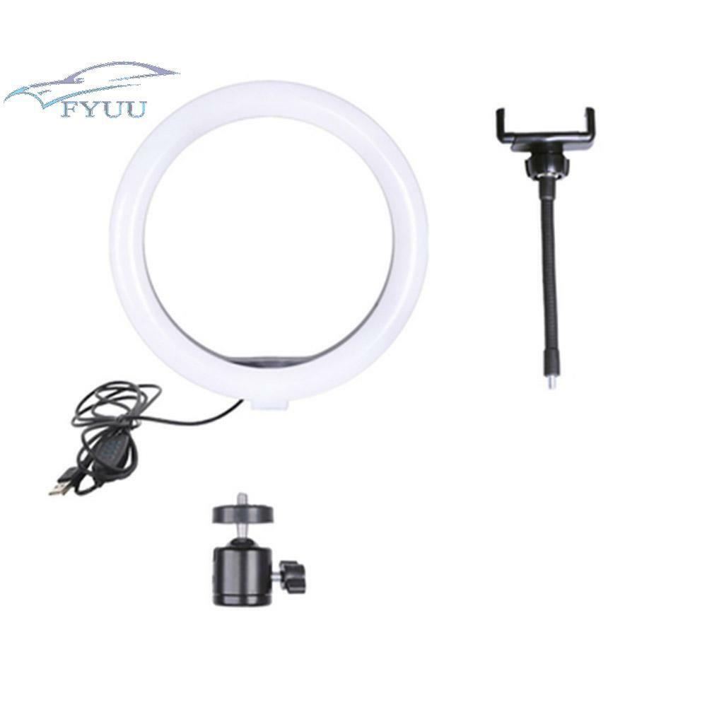 For Video Live Streaming Makeup Selfie 10 inch USB Plug Ring Light 3 Light Modes