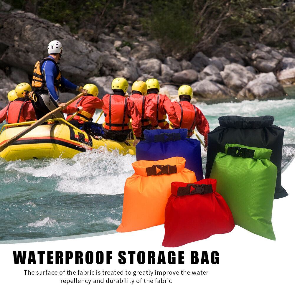 5pcs 1.5-6L Outdoor Waterproof Dry Bag Storage Pouch Swimming Floating Bags