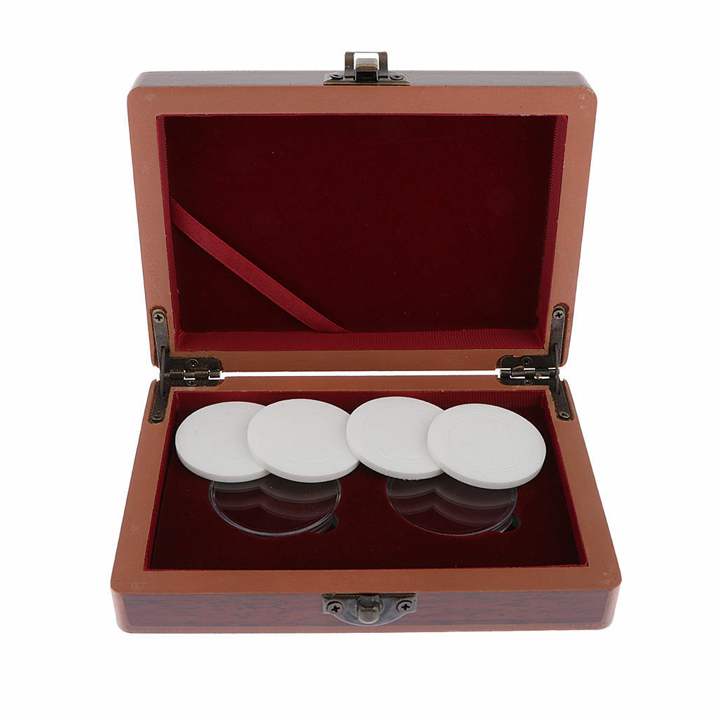 Wooden  Box Storage W/  Holder 40mm Sized Collection