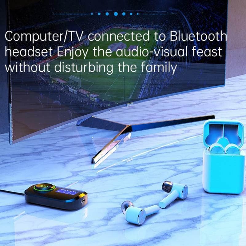 Receiver Transmitter 2 in 1 Bluetooth-compatible Adapter Hand Free Call Car MP3