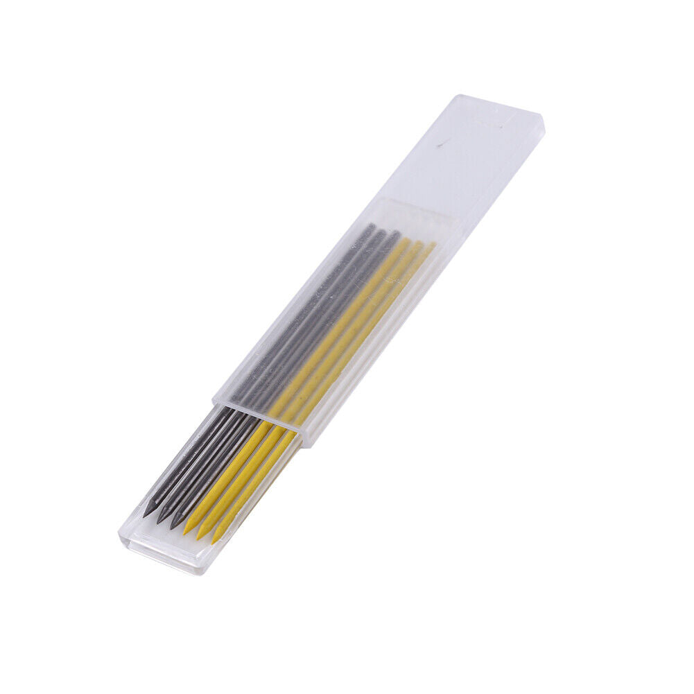 3pcs Built-in Sharpener Carpenter Pencil with 18 Refills Woodwork Lead Pens
