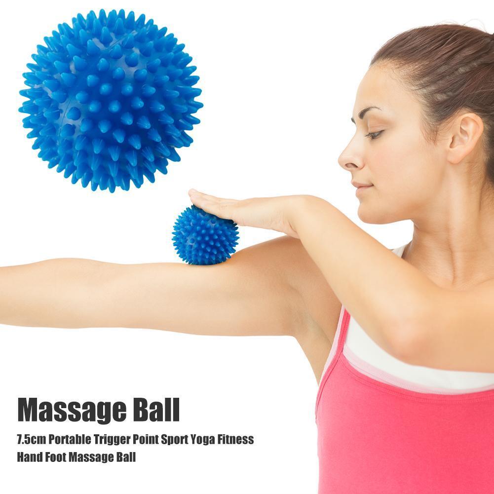 6.5cm Portable Trigger Point Sport Fitness Hand Foot Massage Ball (Blue)