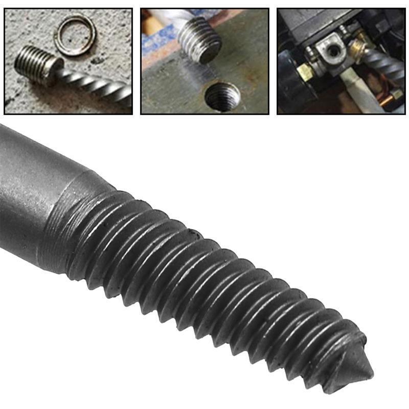 5x/Set Hexagonal Shank Screw Extractor Practical Spiral Flute Bolt Extractor Set