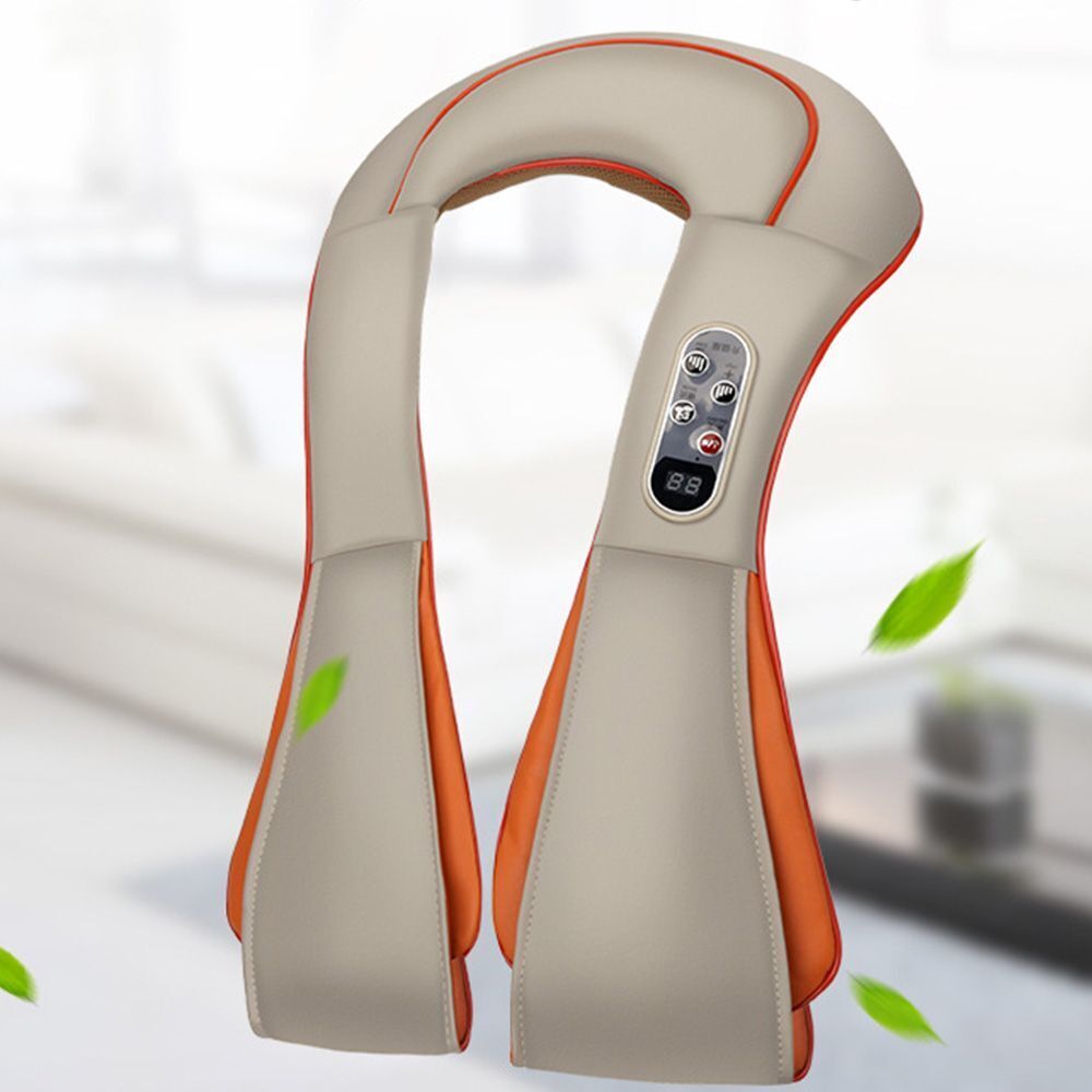 New Heat Kneading Electric Shoulder Massager Back Massage Neck Shiatsu