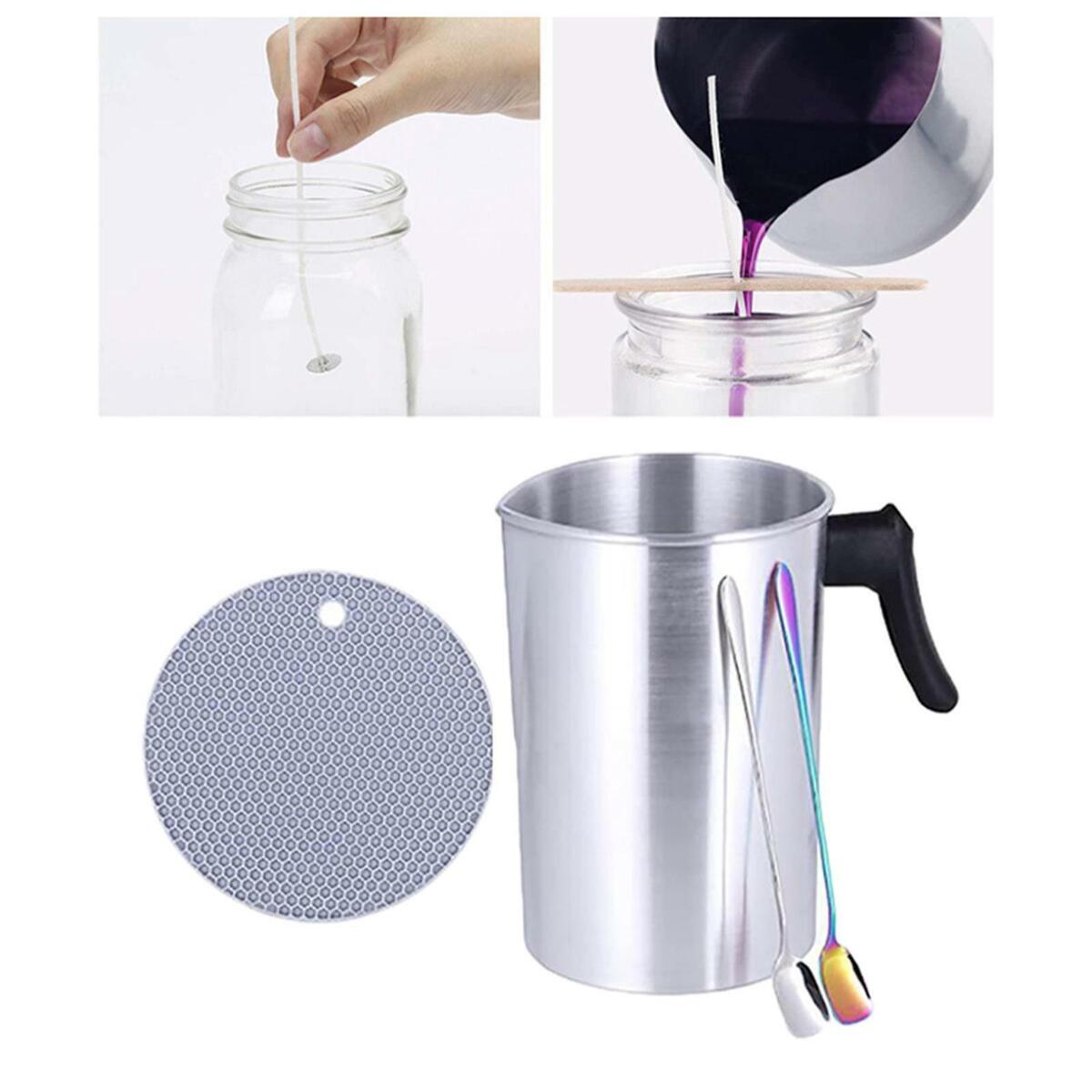 Candle Making Kit Wax melt Cup  1.2L Candle Melting Pot