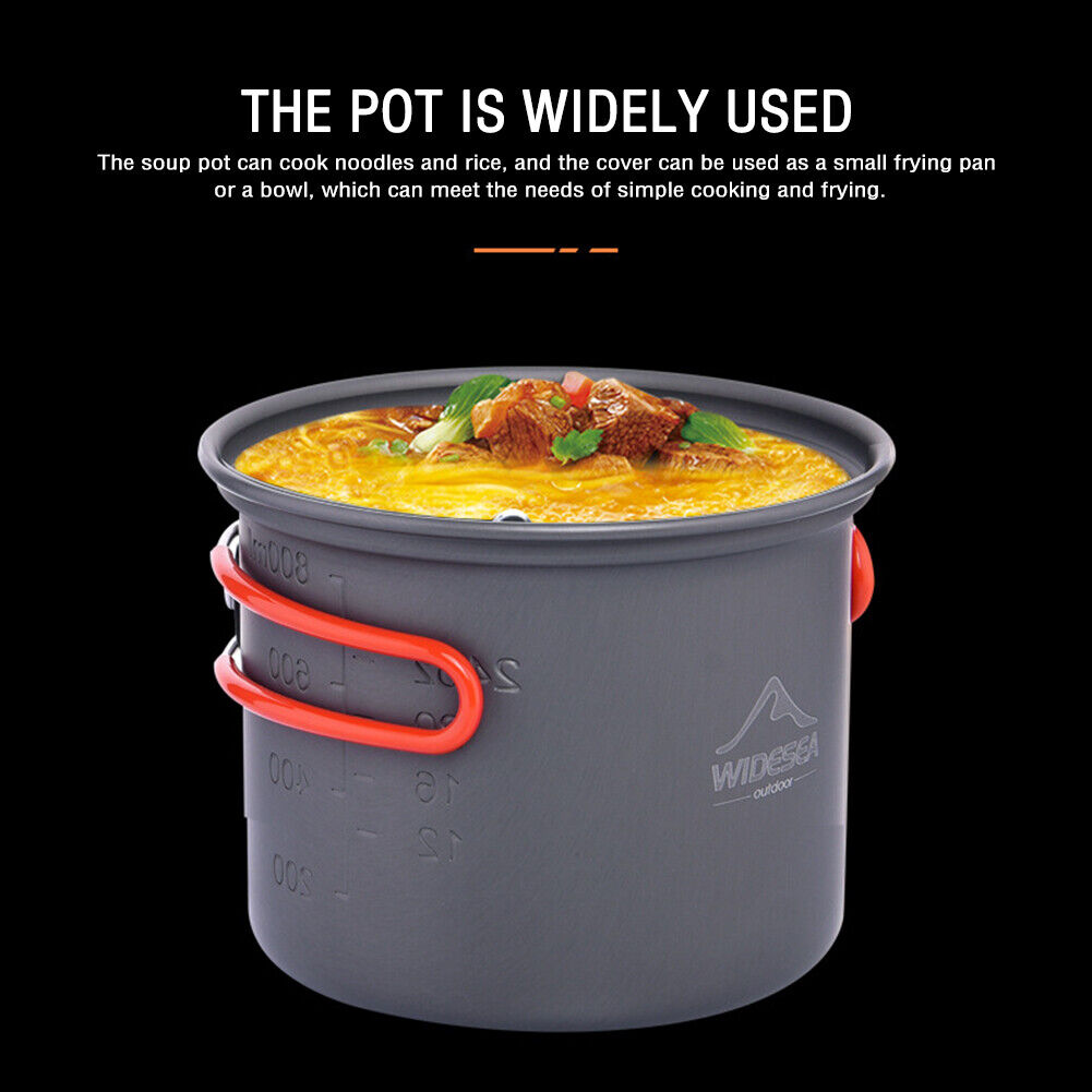 WIDESEA Outdoor Camping Pot Cooking Travel Hiking 1 Person Cookware Sets