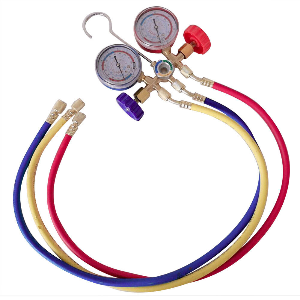 R12 Refrigerant Current Divider Meter Tool Set AC Diagnostic Manifold Gauge