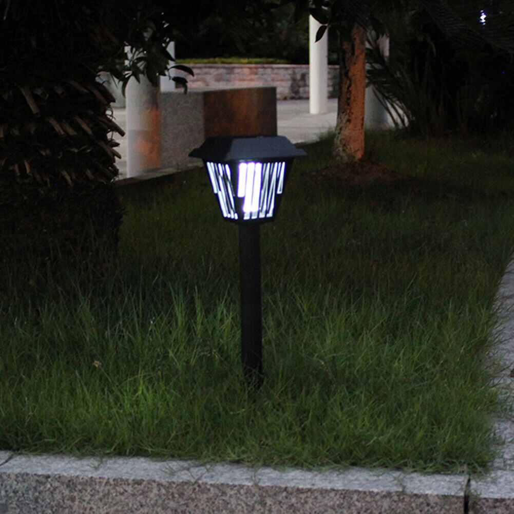 LED Solar Mosquito Killer Lamp Outdoor Waterproof Lawn Stake Night Lights