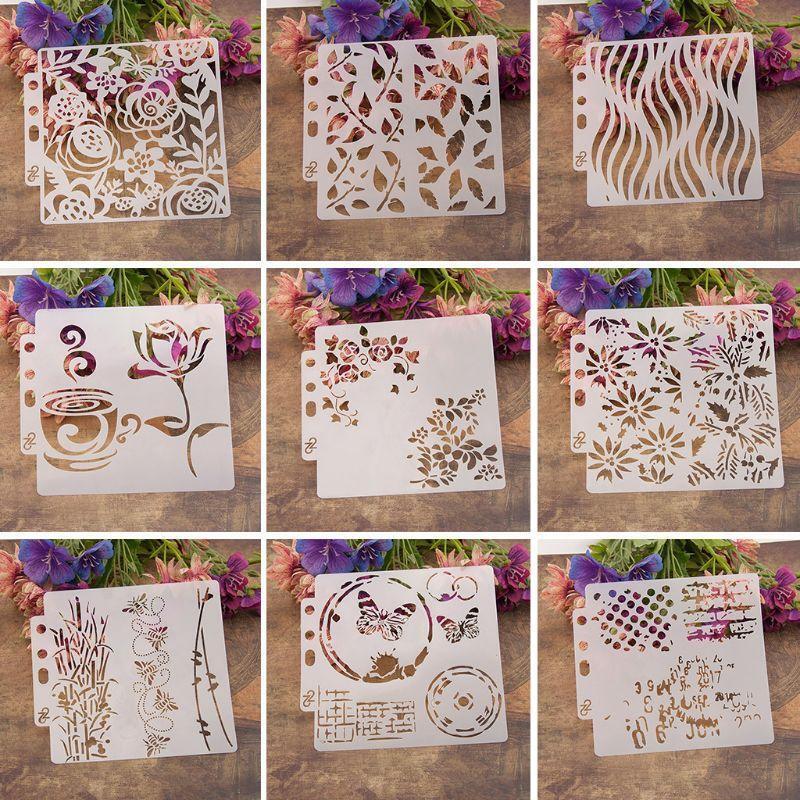 Heart Painting Stencil Template Scrapbooking Embossing Stamping Album Crafts