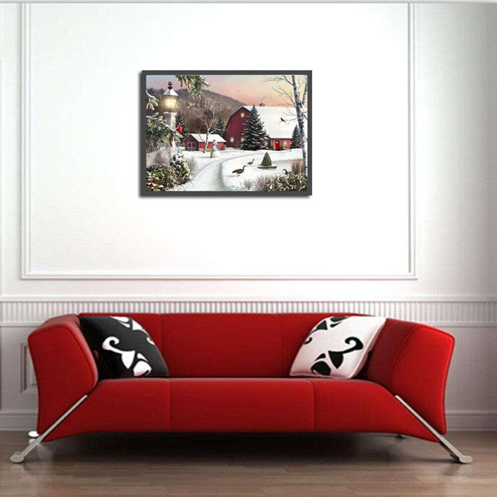 Clear Sky Snow DIY Full Drill Diamond Painting Embroidery Cross Stitch Gift