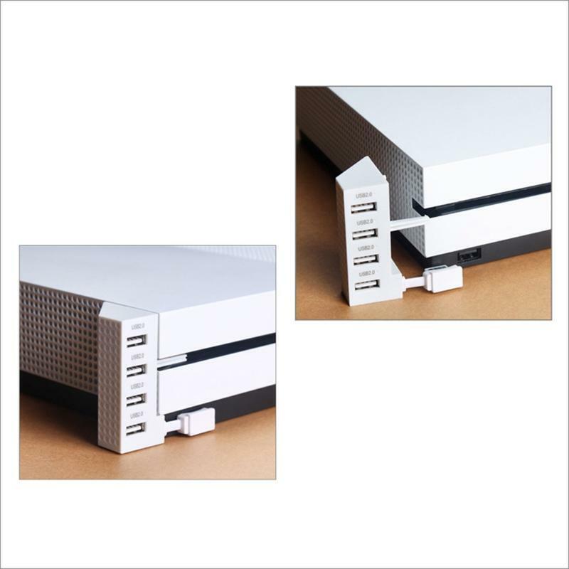 4 Port USB 2.0 HUB Adapter Expansion Converter Splitter Expander for XB One S