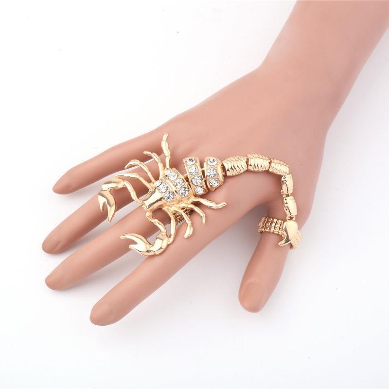 Halloween Men Rings Gothic Scorpion Finger Ring Jewelry Gift for Valentines Day