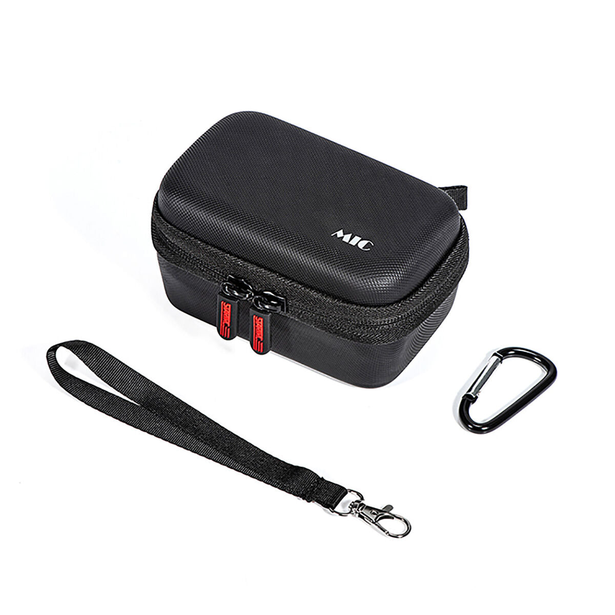 Portable Storage Bag Diamond Pattern Pu Storage Bag for DJI Mic Accessories A2UK
