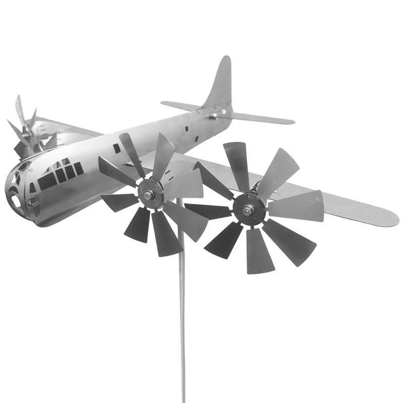 Super Fortress Aircraft Windmill Ig Popular Wind Gyro Metal Windmill B-29 Plane